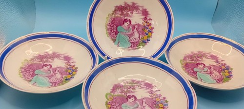 Antique pink lustre old - ,