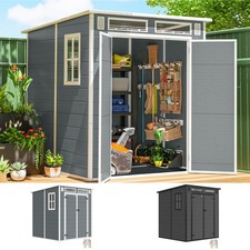 6 x 6 ft Plastic Garden Shed
