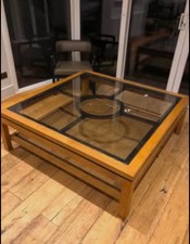 Coffee Table Wooden With Glass