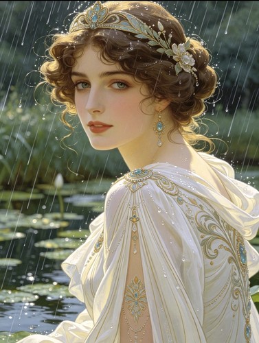 Art nouveau lady the - nouveau, of