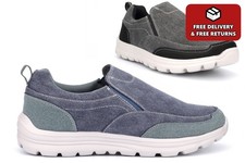 Mens Canvas Memory Foam Boat