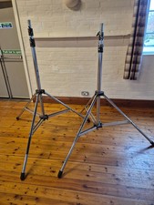 2 x Doughty 3-Stage Telescopic Stands 3.4m Lighting / Speaker Tripods