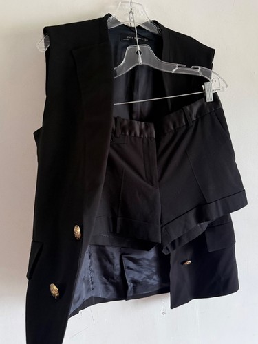 Zara black sleeveless vest - zara,