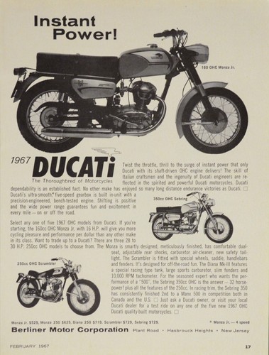 1967 ducati 350 sebring - sebring, 180