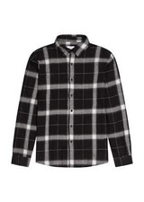 Peter Werth Mens Longsleeve Shirt Haslam Black White Plaid Check