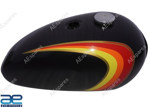 Fuel tank black paint - black, multi