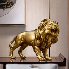 Lion Figurine Resin Statue Art