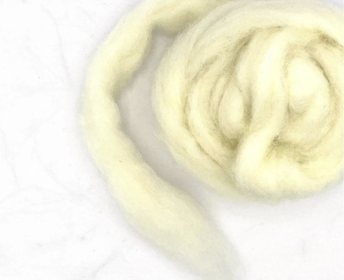 Corriedale sliver carded - sliver, white
