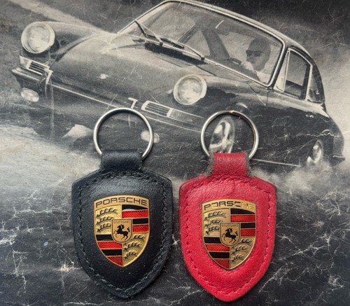 Two genuine porsche keyrings - genuine,