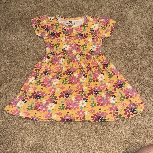 Girls yellow floral dress - yellow,