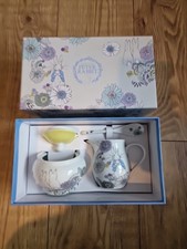 BNIB Peter Rabbit Contemporary Porcelain Creamer & Sugar Bowl Set Stow Green