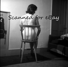LEGGY TOPLESS  MODEL EROTIC GLAMOUR  1 LARGE NEGATIVE EARLY 1950s
