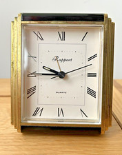 Vintage Rapport Quartz Art Deco Style Mantle Clock 11.5cm