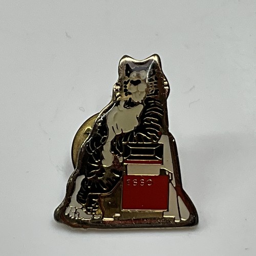 Vintage esso tiger petrol pin - vintage,