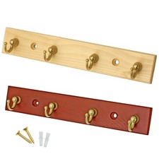 4-Hook Wall-Mounted Key Tidy Key Holder Entryway Hallway Living Room Brass