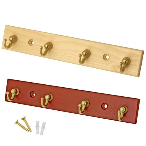 Hook wall mounted - 4-hook, wall-mounted