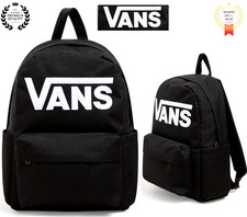 Vans Old Skool Backpack Black Drop V Logo Unisex Casual School Travel Rucksack