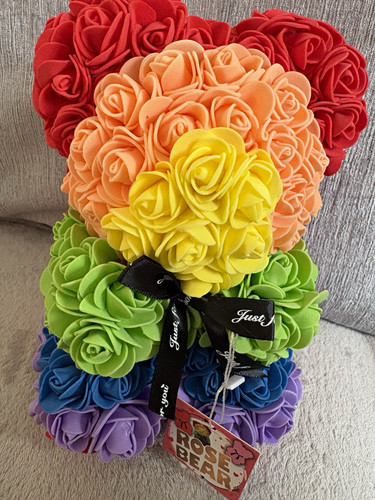 Rose bear rainbow foam - bear,