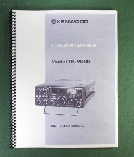 Kenwood 9000 instruction - tr-9000,