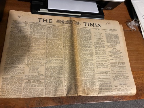 The times last day - times,