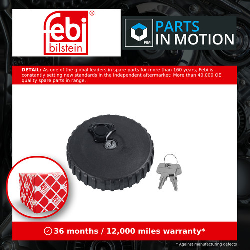 Fuel filler cap - fuel, febi