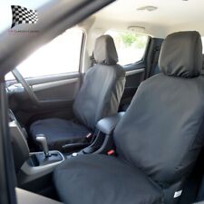 Isuzu D Max (Inc Tipper) Front Seat Covers Tailored (2012-2021) Black 129