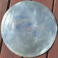 MG AUTOMOBILE ETCHED ALUMINUM