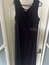 BHS purple maxi length bridesmaid dress. Size 22 worn once.
