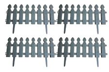 4x Royal Plastic Picket Fence
