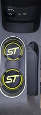 cup holders inserts x2 yellow white ST line for ford fiesta Mk 7.5 stline BYW