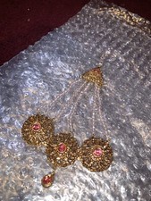 Traditional gold head peice - gold,