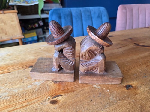 Vintage wooden pair - vintage, of