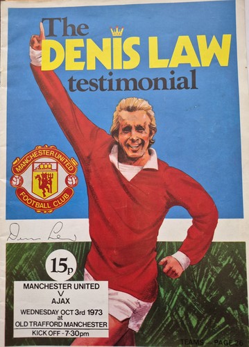 Match programme denis law - programme,