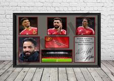 Manchester United Man U Signed Photo Print Autographed Poster Memorabilia