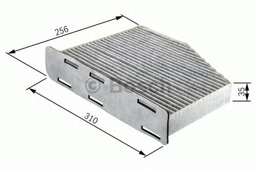 Bosch cabin filter - filter, rhd