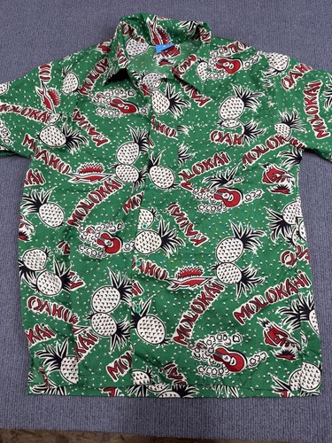 Shore mens green hawaiian - on,