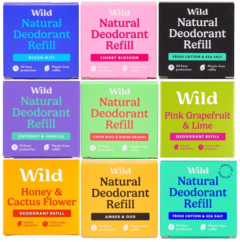 Wild natural deodorant refills - wild,