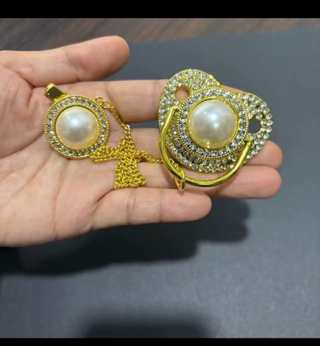 Bling diamonte gold pearl - diamonte,