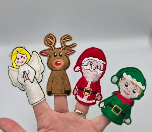 Set felt christmas finger - 4,
