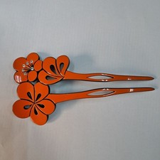 Kanzashi Hair Ornament Orange