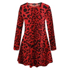 Womens Printed Swing Dress