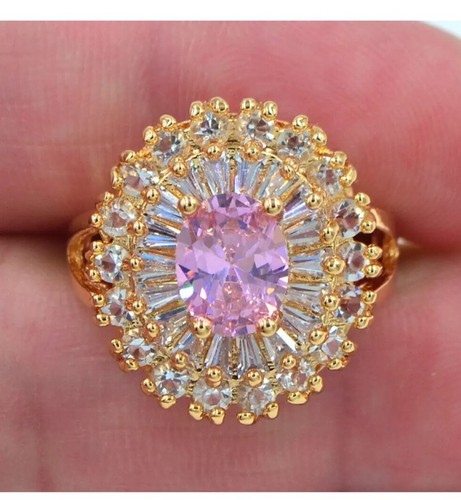 Gold filled topaz ring - k,