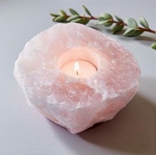 Rose Quartz Crystal Tealight