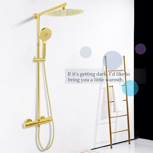 Brushed gold round exposed - round,