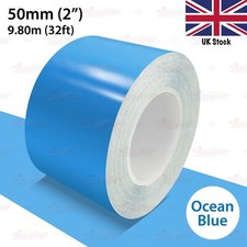 50mm Roll Vinyl Pinstriping Pin Stripe Line Tape Decal Sticker 2" OCEAN BLUE