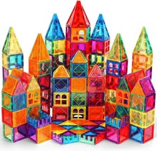 100 Pcs Magna Tiles Clear