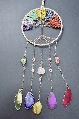 Crystal chakra sun catcher - crystal,