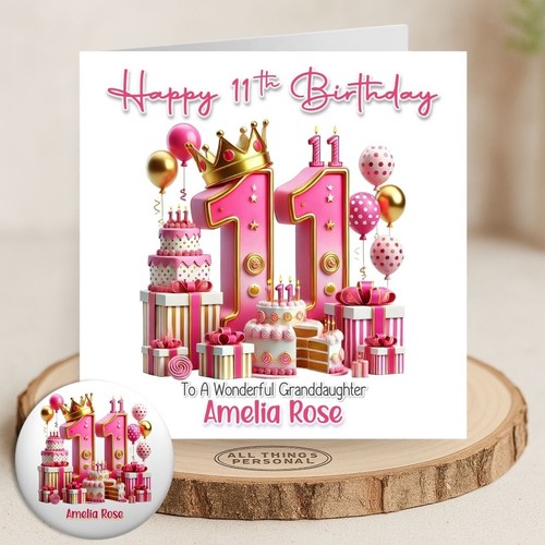 11th birthday card daughter - 11th,