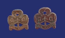 TWO OLD GIRL GUIDES BADGES