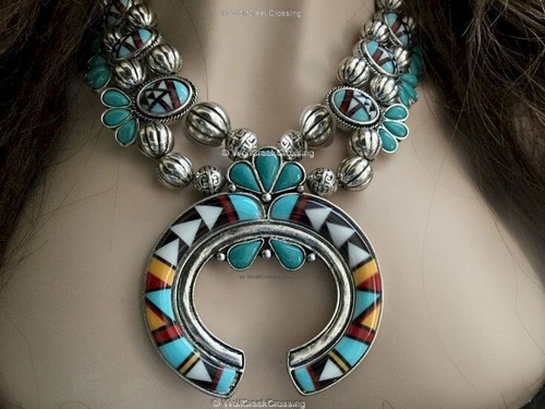 Navajo sunrise necklace - navajo,